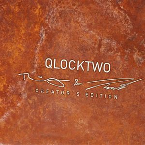 Uhr Qlocktwo Classic, Creators Edition, Rust